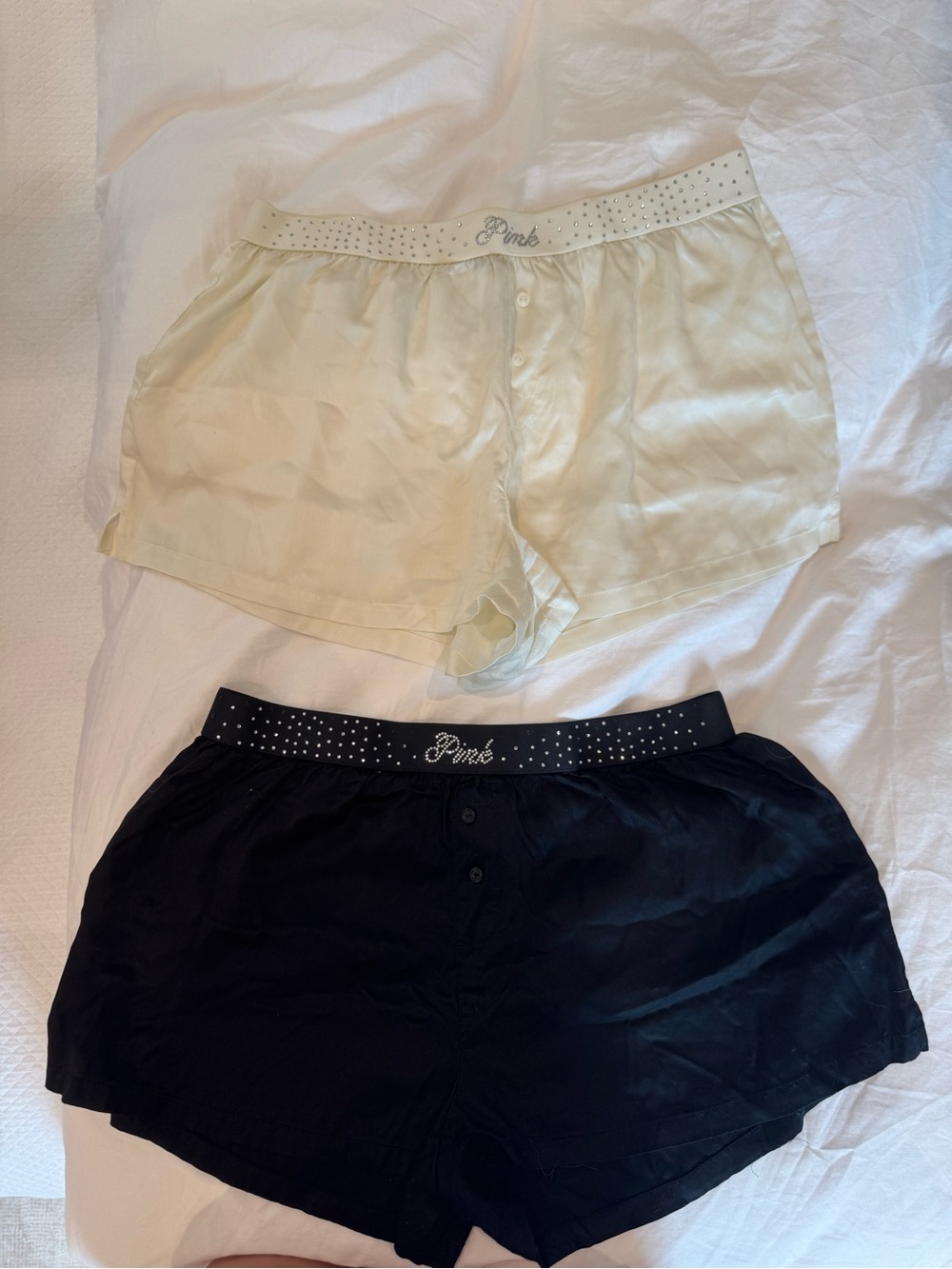 VS PINK Rhinestone PJ Shorts